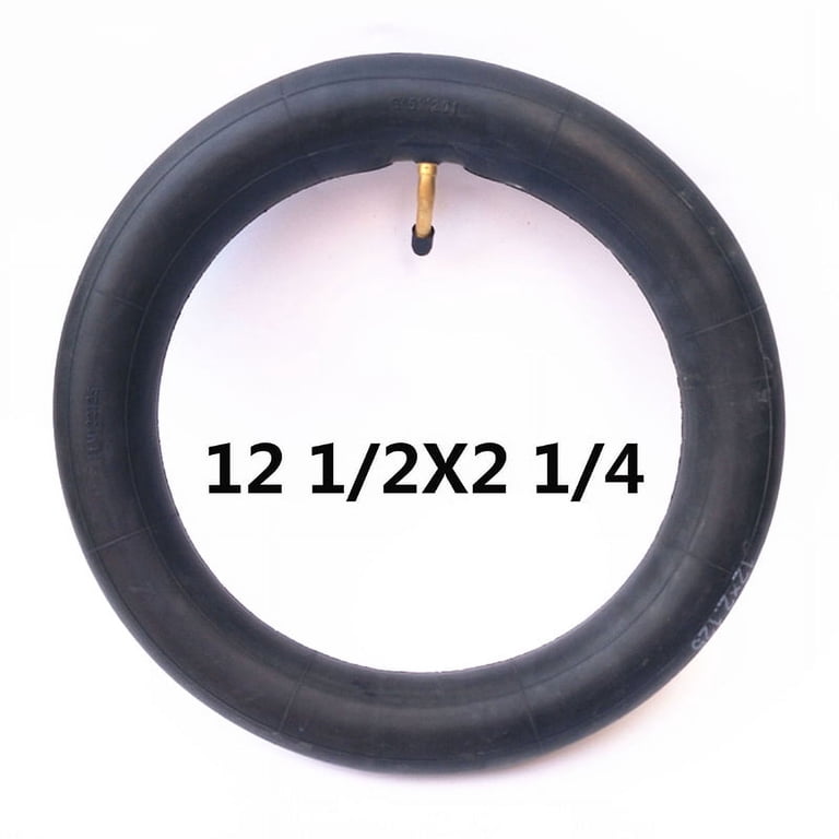 Roue 12 1/2 X 2 1/4 (57-203) – Valve Coude 45°, Caoutchouc Butyle Double Épaisseur, Pour Poussette, Vélo Enfant, Draisienne, Scooter