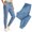 Blue, variant on Women's Quick Dry Tapered Jogger Pants, Lightweight Running Sweatpants with Deep Pockets, Elastic Waist Cuffed Ankle Workout Jogging Trousers for Casual Gym Yoga Travel Beige L