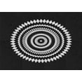 thumbnail image 1 of Ahgly Company Machine Washable Indoor Rectangle Transitional Night Black Area Rugs, 2' x 3', 1 of 7