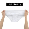 thumbnail image 6 of 5 Pack Womens Underwear,Hipster Cotton Underwear for Women Low Briefs Bikini Panties,White, 6 of 7