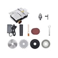 thumbnail image 1 of ZheElen Mini Table Saw 96W Electric Good Accuracy Slicer Small Slicing Tool Multifunctional Woodworking Lathe with Accessories R2/Dignity US Plug, 1 of 6