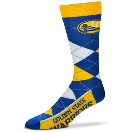 - Golden State Warriors For Bare Feet Argyle Crew Socks - No Size