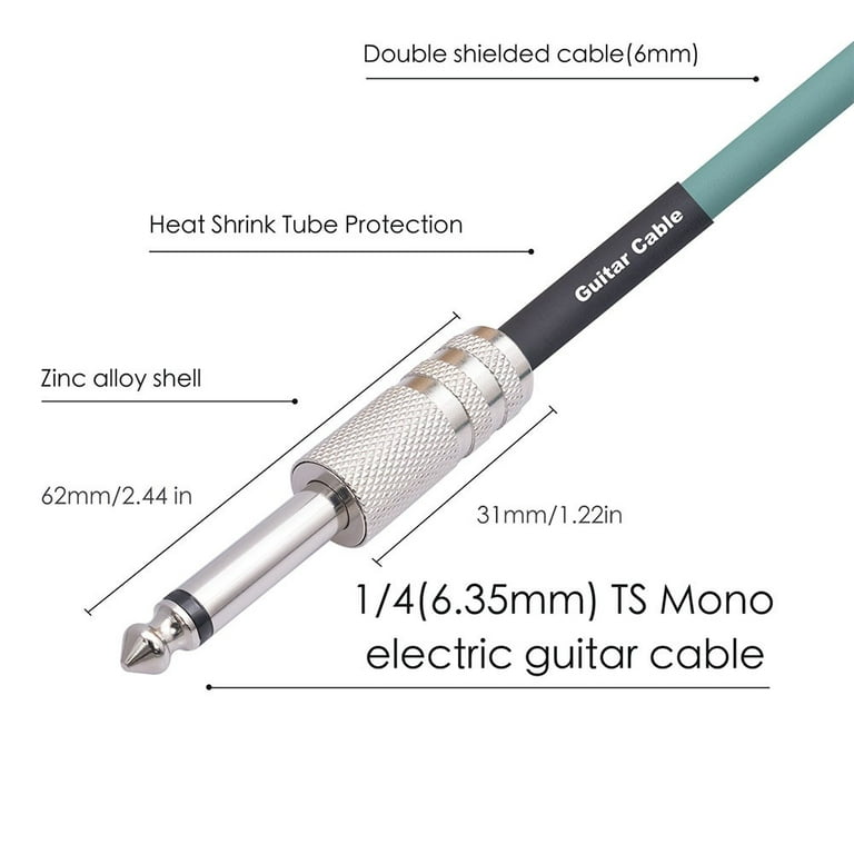 Guitar Cable Practical Reliable Metal Interface Electric Bass