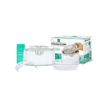 Gem Glow Ultrasonic Cleaning Machine for Jewelry & Watches, with Timer & Watch Holder, Stainless Steel
