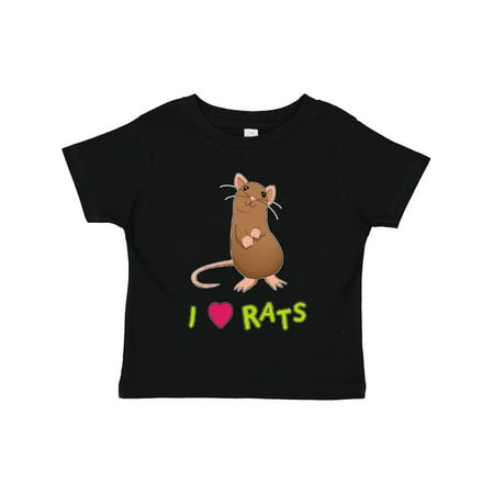 

Inktastic I Love Rats Gift Toddler Boy or Toddler Girl T-Shirt