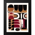 thumbnail image 2 of Banerjee, Ishita 12x14 Black Modern Framed Museum Art Print Titled - Phylatic -Tribal Tapestry, 2 of 5
