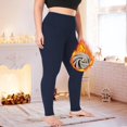 thumbnail image 4 of Women's Plus Size Leggings with Pockets Tummy Control High Waisted Yoga Pants Seamless Stretchy Workout Pants Ladies Comfy Plus Size Trendy Outfits Lightweight Cute Fashion Dressy Clothes, 4 of 9