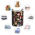 thumbnail image 6 of Fotbe Various Mushrooms Laundry Basket with Handles, Waterproof Large Laundry Hamper, Wash Bag for Corner Dorm, Rolling Laundry Basket with Handles-Small, 6 of 8