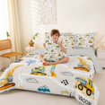 thumbnail image 3 of Erosebridal Construction Vehicle Twin Bedding, Truck Bedding Comforter Set, Construction Vehicles, Gray Reversible 7-Piece, 3 of 6