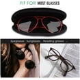 thumbnail image 3 of Sunglasses Soft Case Ultra Light Neoprene Zipper Eyeglass Case with Belt Clip for Men Women, 3 of 5