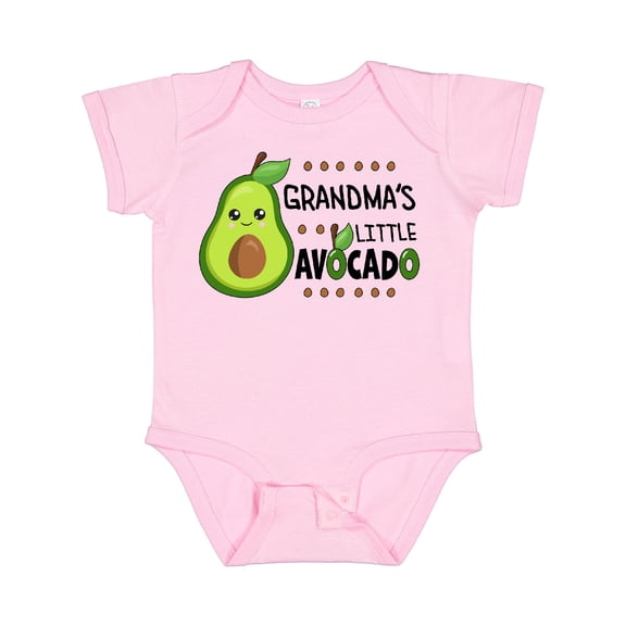 Inktastic Grandma's Little Avocado with Cute Baby Avocado Boys or Girls Baby Bodysuit