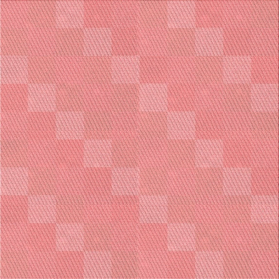 Ahgly Company Indoor Square Patterned Light Coral Pink Area Rugs, 6' Square