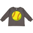 thumbnail image 3 of Inktastic Personalized Softball Boys or Girls Long Sleeve Toddler T-Shirt, 3 of 5