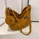 thumbnail image 5 of Bolso de hombro informal para mujer, bandolera de gran capacidad, bolso de compras (marrón), 5 of 8