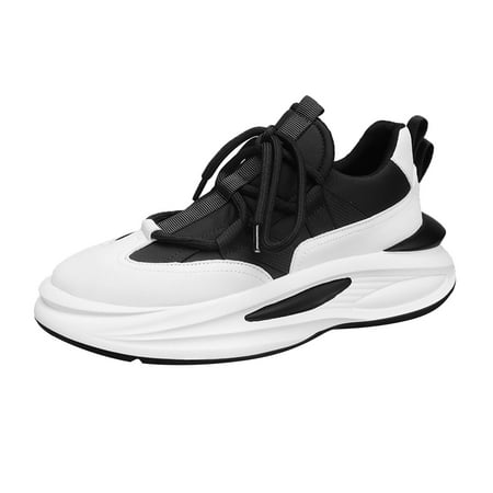WNVMWI Mens Shoes Black Sneakers Formal Shoes for Men Fashion Summer and Autumn Men Sneakers Woven Mesh Breathable and Comfortable Slip On Hiking Shoes Walking Running Shoes Size 43