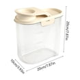 thumbnail image 3 of Contenedor Hermético para Alimentos para Mascotas con Tapa Sellada: Resistente a La Suciedad, La Humedad y El Agua para Alimentos Secos para Perros y Gatos, con Ventana Transparente., 3 of 6