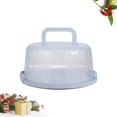 thumbnail image 2 of Portable Handheld Cake Box Food Storage Case Fresh Keeping Container with Lid and Handle for Fridge (Blue), 2 of 5