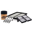 thumbnail image 1 of Kit De Bujías Iridio, Filtro De Aire, Filtro Para Aceite Sintético Y Filtro De Cabina 7 PIEZAS Afinación Sin Aceite Compatible con 3 2010 A 2013 Mazda L4 2.3L, 1 of 3