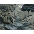 thumbnail image 4 of Ambesonne Navy Blue Quilted Bedspread Set 3 Pcs, Monochromatic Wildflowers, Queen Size, Coconut Dark Petrol Blue, 4 of 4