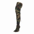 thumbnail image 3 of Women's Slouch High Heels Boots Classic Camo Style Over-Knee Boots Pointed Stiletto Casual Pull-On Tall Boot Party Dress Shoes 8, 3 of 8