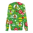 thumbnail image 3 of Tropical Christmas Sweatshirt Ugly Christmas Sweater Printed Long Sleeve Graphic Holiday Pullover Green Large, 3 of 3