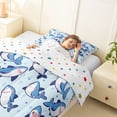 thumbnail image 3 of Erosebridal Kawaii Sea Shark Twin Comforter Sets 3-Piece For Teens,Cartoon Marine Animal Bedding Set,Super Cozy Room Decor, 3 of 6