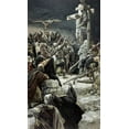 thumbnail image 2 of Tissot, James Jacques 15x24 Gold Ornate Wood Framed with Double Matting Museum Art Print Titled - Pardoning of the Penitent Thief, 2 of 4