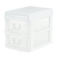 thumbnail image 2 of Gracious Living 2 Drawer Desktop Organizer w/ Flip Top Lid (4 Pack), 2 of 12