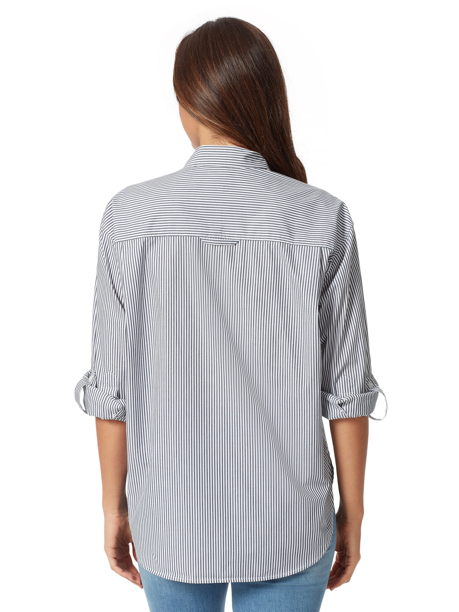 Gloria Vanderbilt Swan Series Women's Amanda Oversized Shirt, Sizes S-XXXL
