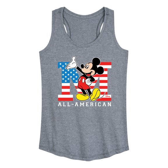 Disney - Americana - Mickey Flag All American - Women's Racerback Tank Top