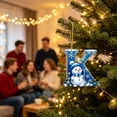 thumbnail image 6 of Clearance Cute Snowman Letter K Personalized Christmas Ornaments, Christmas Tree Decorations, 2D Christmas Tree Pendants for Xmas Tree Decor, 6 of 7