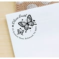 thumbnail image 3 of Printtoo Self Inking Custom Round Butterfly & Heart Design Address Rubber Stamp Personalized Stamper-Red, 3 of 4