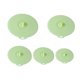 thumbnail image 1 of Juego de 5 tapas para ollas, de silicona multifunción, resistentes al calor y selladas para microondas (verde), 1 of 7