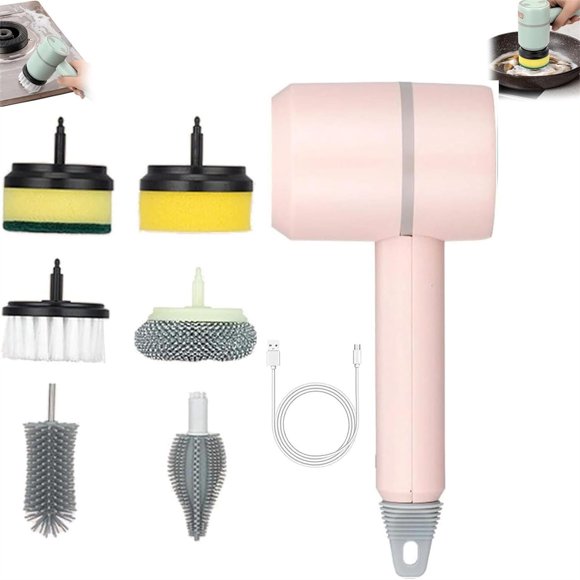 PEONAVET Brush Products Brush Products Brosse à Vaisselle Électrique Rotative à 360 Multifonctionnelle Brosse de Nettoyage Brosse de Nettoyage Efficace pour Cuisine