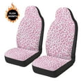 thumbnail image 7 of Garronmavis Fuzzy Car Seats Covers 2 Piece Bucket Cushion Protectors Men Women Washable Car Accessories Pink Leopard, 7 of 7