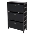 thumbnail image 1 of Torino 4-PC Set Storage Shelf w/ Black Fabric Baskets, 1 of 2