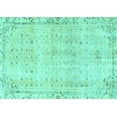 thumbnail image 1 of Ahgly Company Indoor Rectangle Persian Turquoise Blue Traditional Area Rugs, 8' x 10', 1 of 4