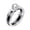 Silver Black, variant on Women's Stainless Steel Cut Crystal Cubic Zirconia Inlaid Ceramic Couple Wedding Ring Two Tone Eternity Engagement Finger Band Gold Black Size 10