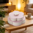 thumbnail image 3 of BotaniNest Rotating Snack Platter With Lid Perfect Dip And Serving Tray For Parties Picnics And Travel, 3 of 5