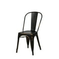 thumbnail image 3 of CSP Commerical Seating Products Oscar Antique Black Dining Chairs, Amber, 3 of 4