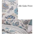 thumbnail image 4 of DBOZE Elegant Damask Reversible Quilt Set, 3-Piece, Soft Cotton Bedding Set, Queen, 4 of 8