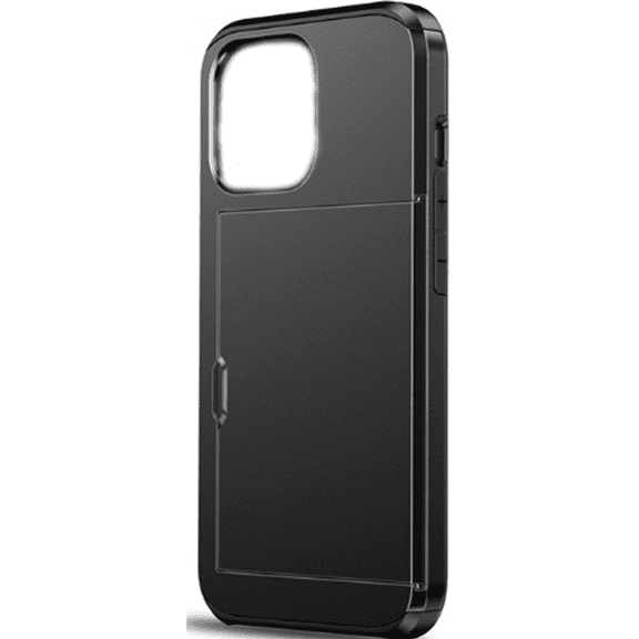 GJX Case for iPhone 11 Phone,Dual-Layer Shockproof Design Case iPhone 11,Card Holder and Stylish Black Finish Phone Case,Black