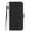 Black, variant on Wallet Case for Realme 14 Pro with Card Holder, Cash Pocket, Kickstand, Magnetic Clasp & Wrist Strap, Geometric Texture Folio Cover Brown