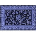 thumbnail image 1 of Ahgly Company Machine Washable Indoor Rectangle Persian Blue Traditional Area Rugs, 3' x 5', 1 of 4