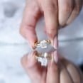 thumbnail image 5 of Rosec Jewels Certified Emerald Cut Lab Grown Diamond Bridal Ring Set - Gift For Women, 18K Yellow Gold, US 13.00, 5 of 8