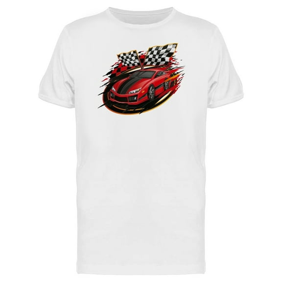 Cool Race Car Cartoon Tee Men's -Image by Shutterstock