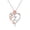 Z, variant on Birthday Gift Initial Heart Necklace Heart Letter Necklace Personalized Monogram Necklace 1 Pc Chain Jewelry Gift for Men Women