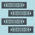 thumbnail image 2 of Black Heat Air Grille Registers Wall Mount Air Vent Pack of 4 Renovators Supply, 2 of 2