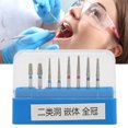 thumbnail image 1 of Brocas dentales ANGGREK 10 piezas Acero inoxidable tratamiento dental pulido, 1 of 8