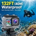 thumbnail image 6 of Action Camera 5K 30FPS 50MP Waterproof Camera Underwater EIS, Wireless Microphone,Touch Dual Screen, WiFi App, Remote & 64GB Card for Diving and Cycling, 6 of 11